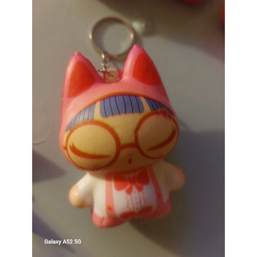 Two Cute! Pink Squishy Keycharm, Bag Charm